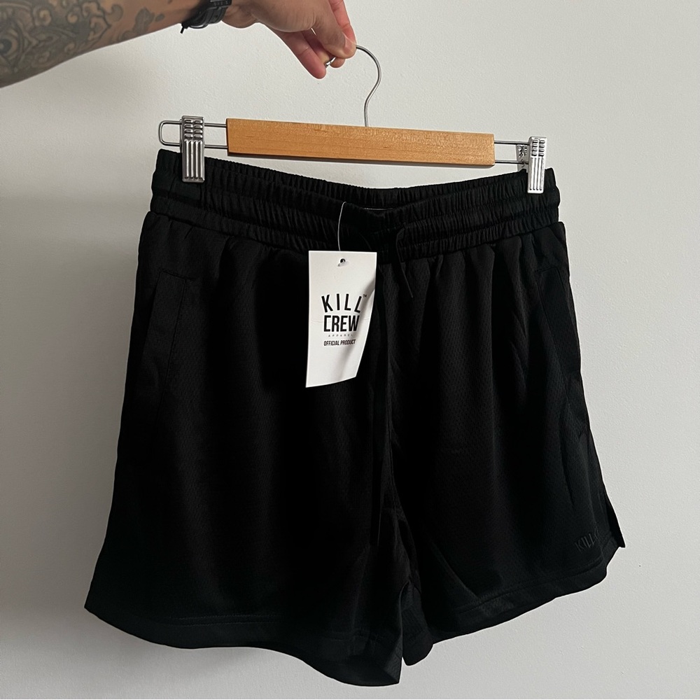 Kill Crew Women's Black Muay Thai/Mesh/Basketball Shorts
